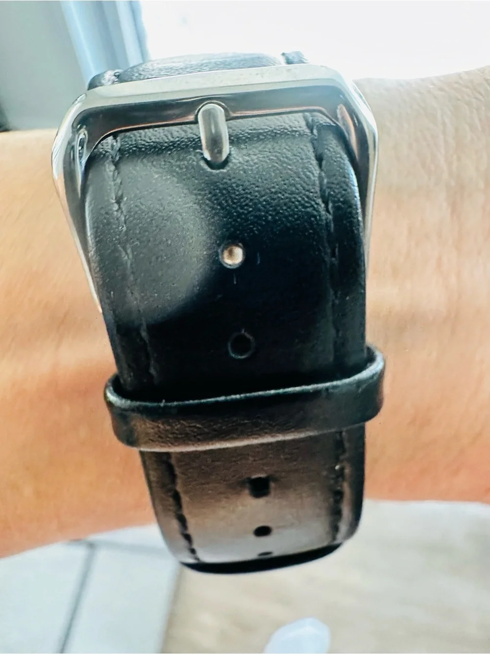 Boss Stainless Steel Watch with Black Leather Strap - Picture 10 of 10